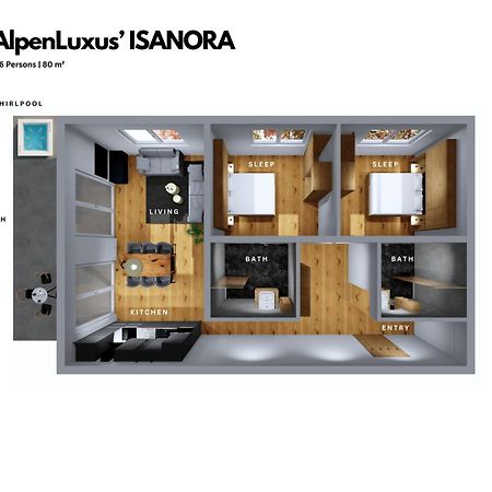 Isanora - Garden & Private Whirlpool By Alpenluxus Appartements Fügen Esterno foto